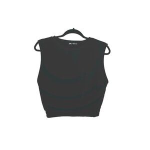 Zara Sleeveless Cropped Sweatshirt Top
